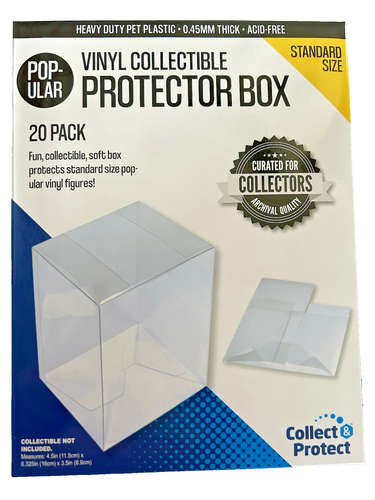 Fundom Clear Plastic Protector Case For 4" Funko Pop (10 Pack