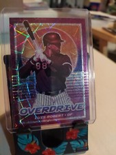 2021 Chronicles Overdrive Luis Robert White Sox Purple Velocity Prizm Card #15