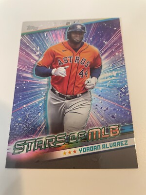 Yordan Alvarez 2024 Topps Series 1 Stars of MLB J10 #SMLB-8 Houston Astros 04