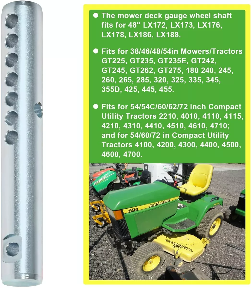 Mower deck online gauge wheels