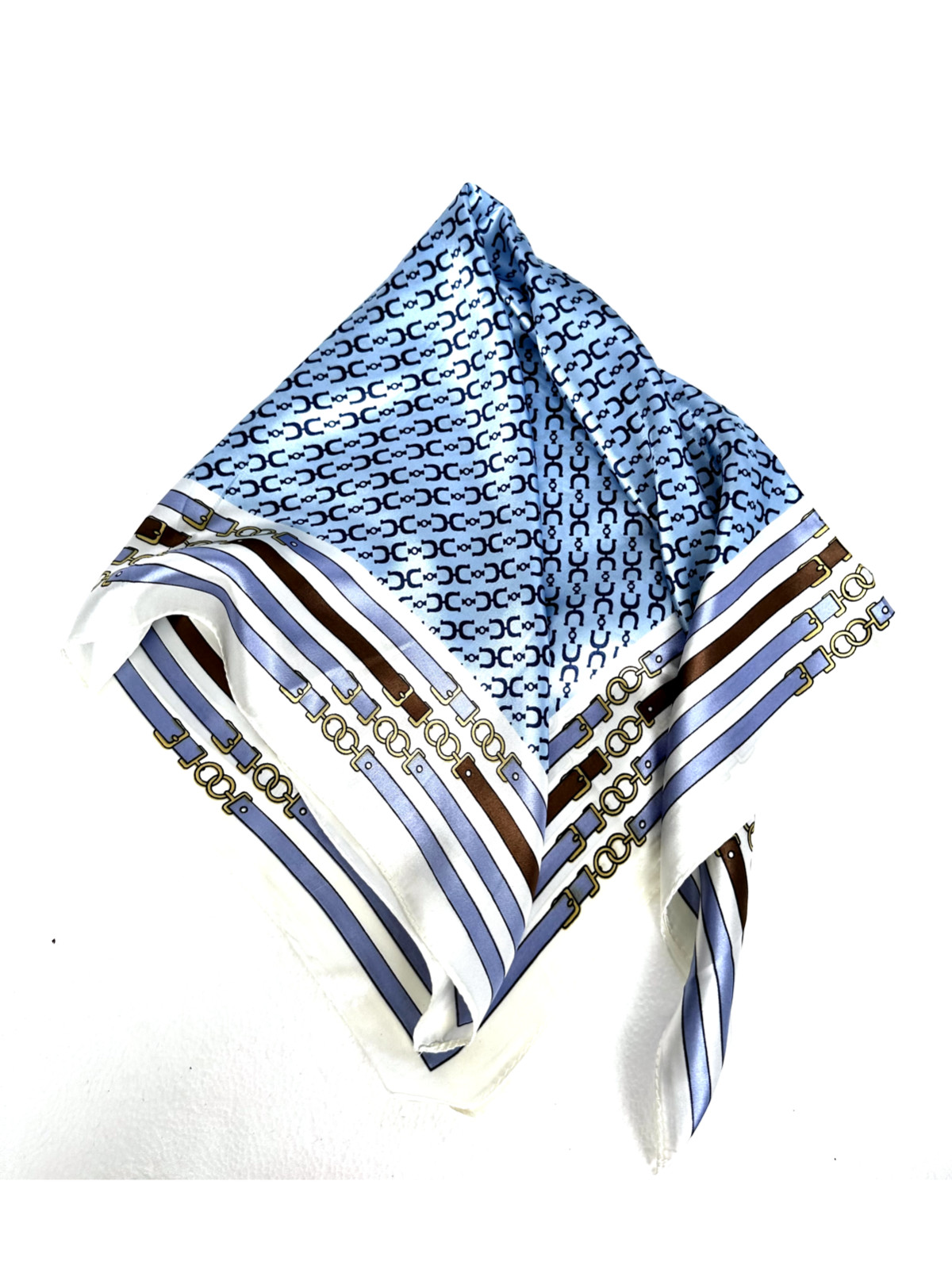 Unknown Designer Multicolor  Polyester Square Sca… - image 2