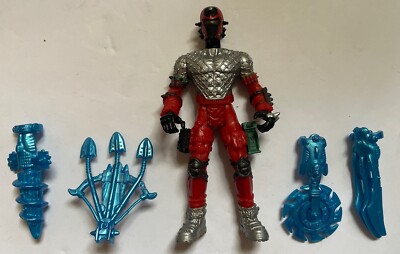 Chap Mei Silver Stealth Ninja Fighter Heroes Of The Dark Action Figure & Weapons