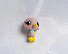 LITTLEST PETSHOP #1440 HASBRO BIRD HUMMINGBIRD PURPLE YELLOW BLUE BROWN EYES