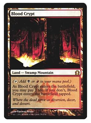 Magic The Gathering MTG  Return to Ravnica RTR 2012 #238  Blood Crypt NM x1 LOT3