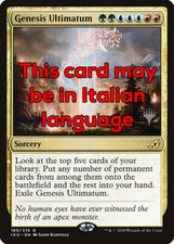 MTG GENESIS ULTIMATUM EXC - ULTIMATUM DER GENESIS - IKO PP - MAGIC