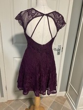 Francesca’s Purple Lace Dress Size Small 