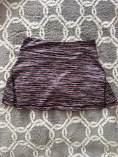 Ideology Girls Tennis Tier Ruffle Athletic Skort Pink  Black Sz S