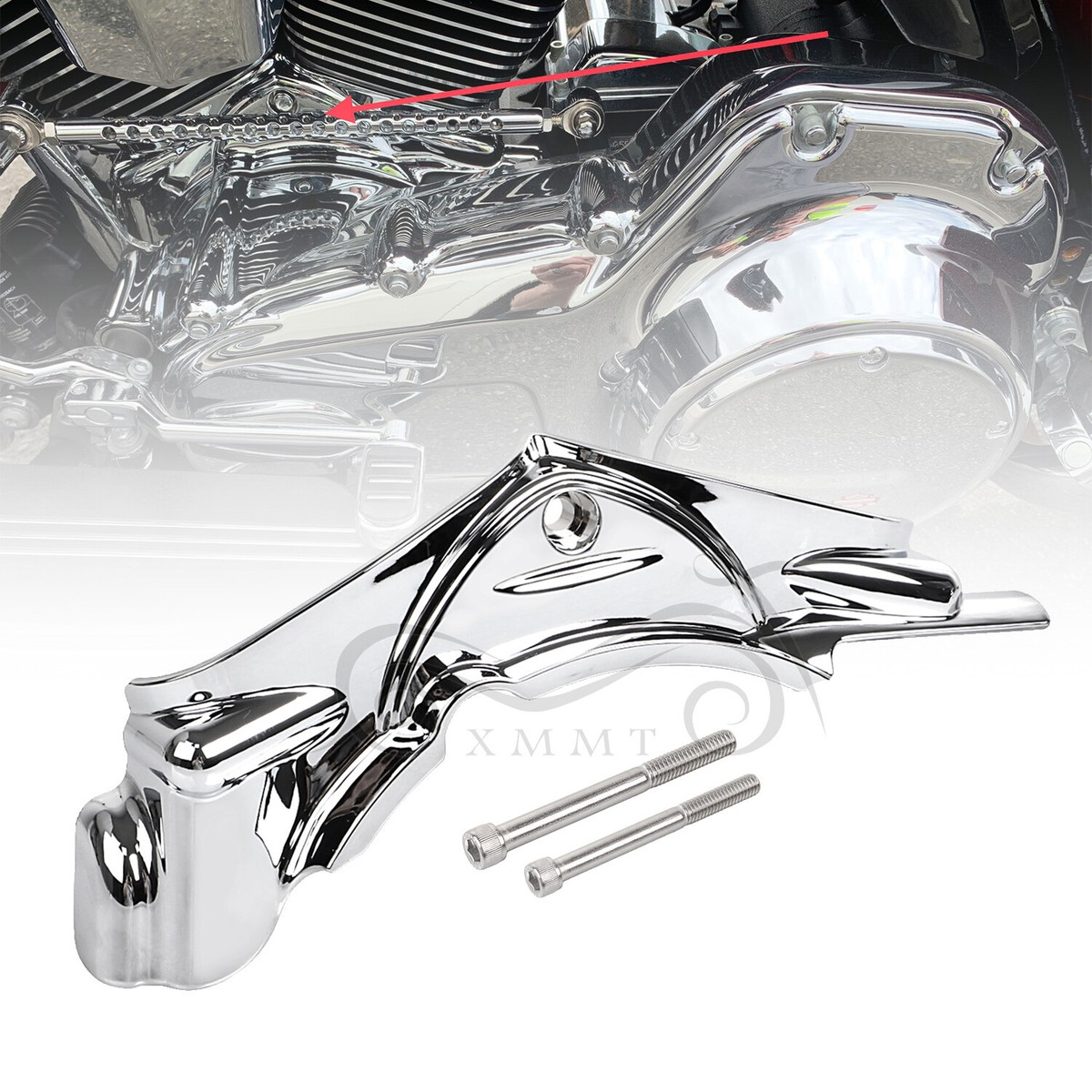 Garniture De Garde-boue Avant/arrière En ABS Chromé Pour Harley (Dyna, Electra, Street Glide, Road King, Trike, Etc.) - Montage Facile - 5