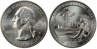 2019-P Memorial Park Northern Mariana Islands NP 25C Unc P Mint Quarter NPP47