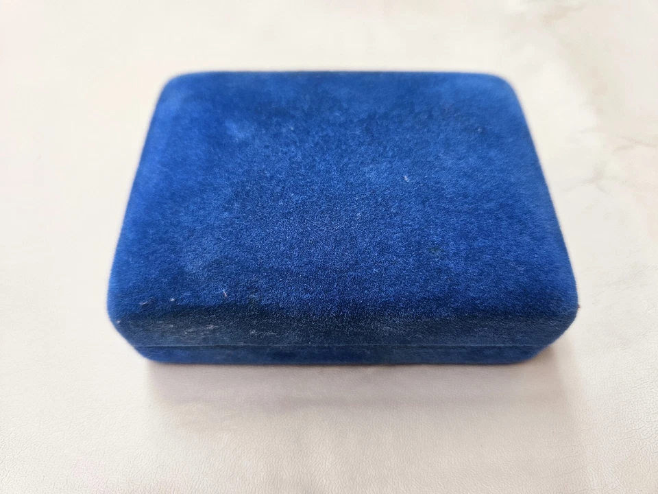 Gemelos Swank y corbata raros de colección nuevos en caja con hermosas piedras azules Foto 3 de 3