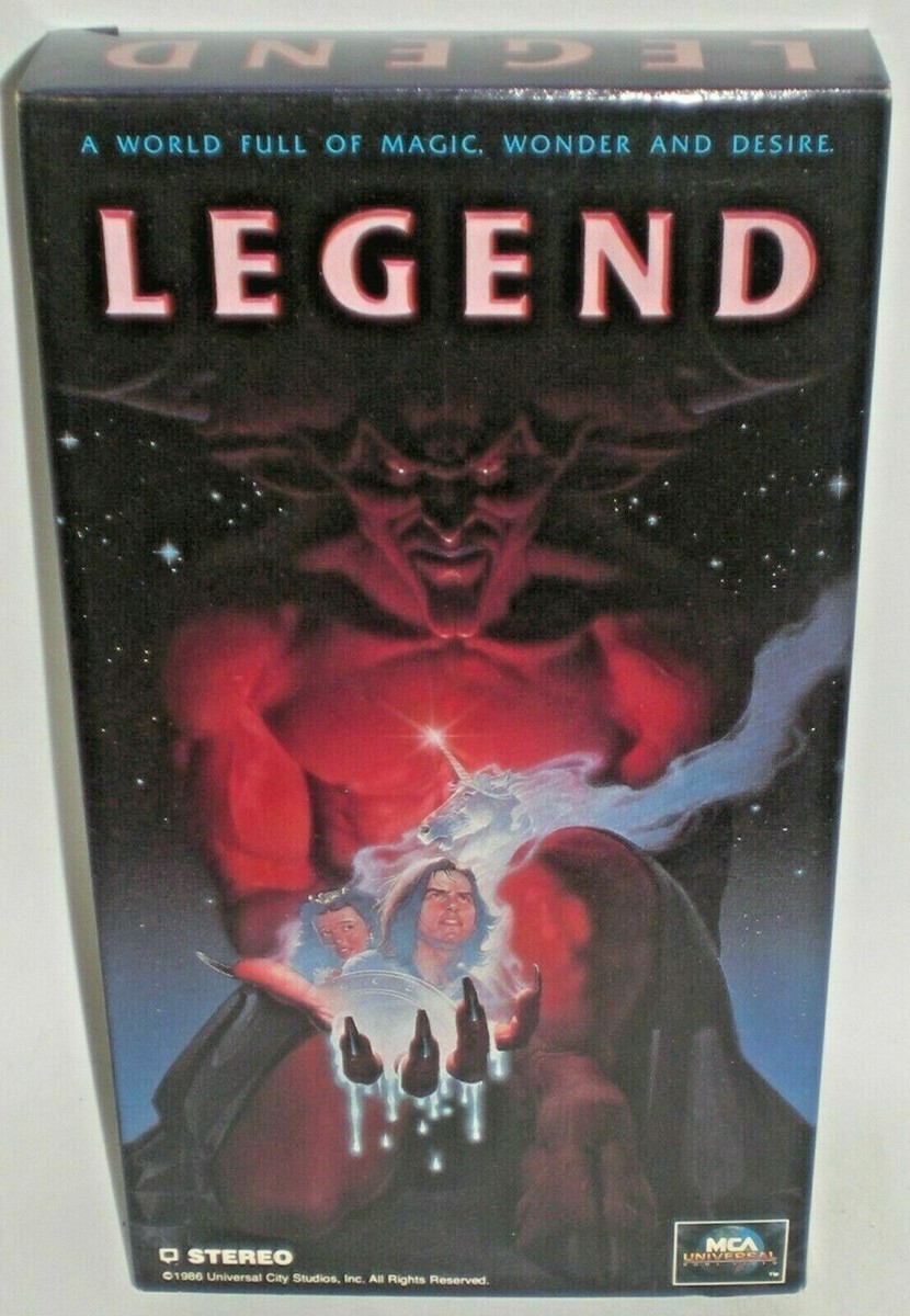 LEGEND ( VHS TAPE ) Tom Cruise Mia Sara Ridley Scott Tim Curry