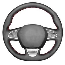Genuine Leather Steering Wheel Cover For Renault Kadjar 2015-2019 Koleos Megane