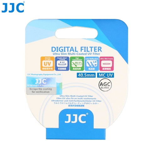 JJC Silver 40.5mm Ultra Slim Frame Multi-Coated UV Filter Camera Lens Protector - Picture 11 of 11