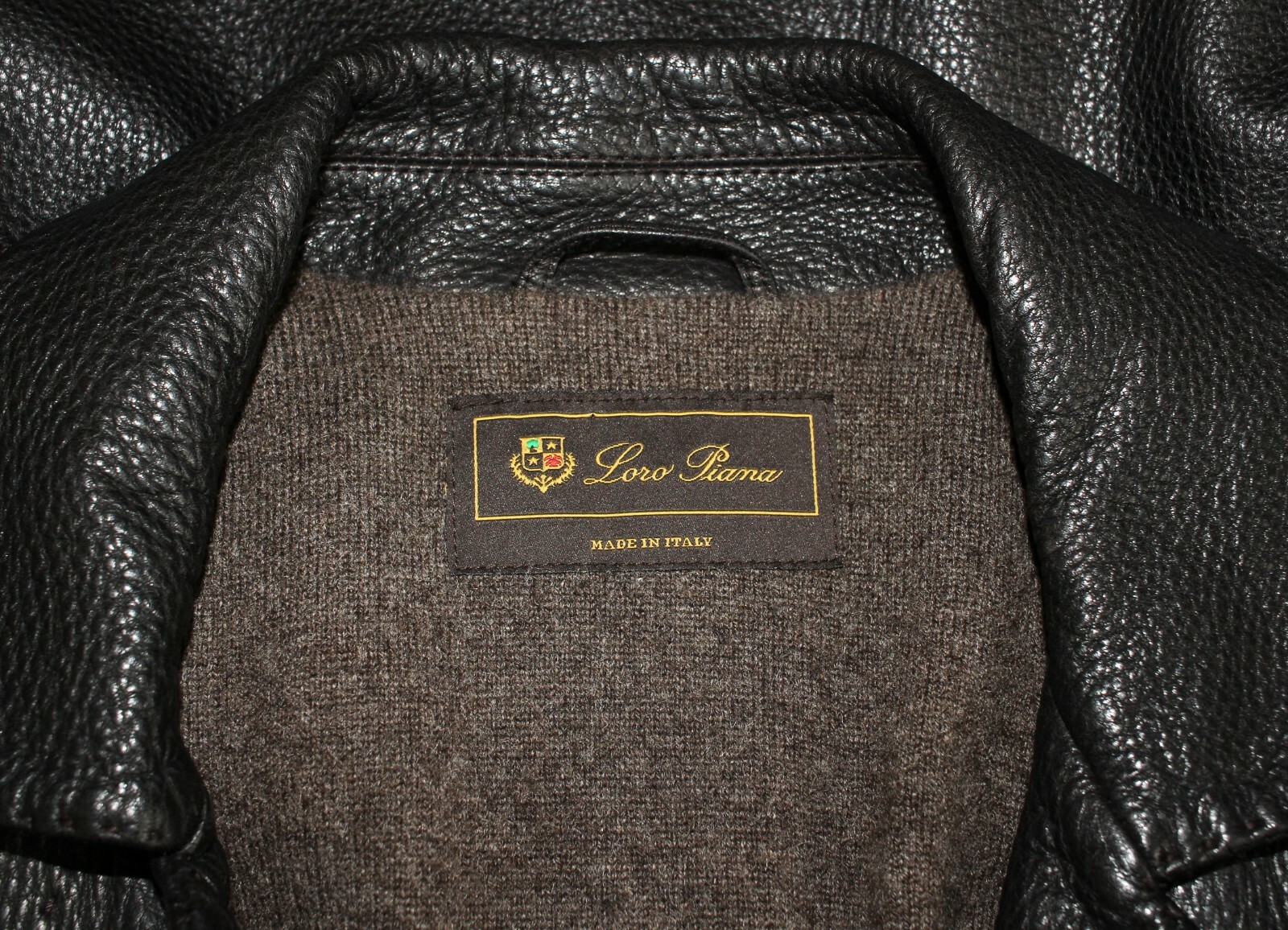 LORO PIANA dark brown deer leather jacket blazer cashmere lining IT38 UK8 $4000 image 10