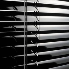 Image of Pvc Venetian Window Blind Blinds In Black Cream White Silver Teak And Natural
