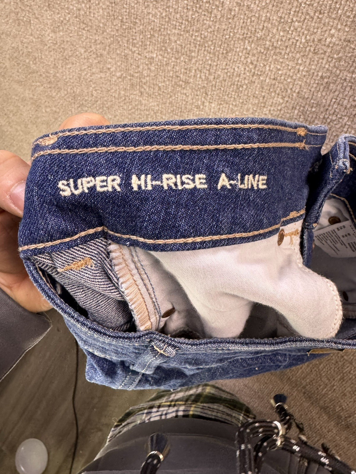 American Eagle NWT Denim Patchwork Mini-Skirt Hig… - image 14