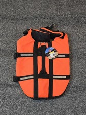 World Pet Dog Life Jacket Medium M Orange Pet Life Vest Reflective Safety Handle