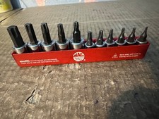 Mac Tools 11 Piece Torx Socket Set 14 38 Drive In Metal Tray T8 - T55 Usa Mac Tools 11 Piece Torx Socket Set 14 38 Drive In Metal Tray T8 - T55 Usa