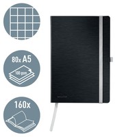 Leitz Style A5 Notizbuch Kariert Softcover 160 Seiten FSC Papier Schwarz