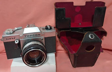 Topcon Uni SLR 35mm Film Camera w/ 53mm f/2 Lens Leather Case