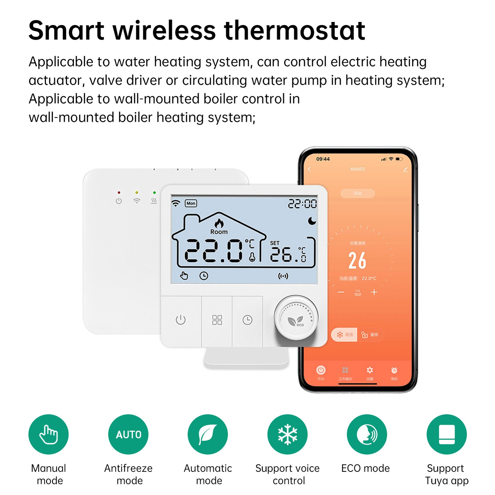 WiFi Thermostat TY Water Heating Controller Programmable Thermostat Smart NGJK