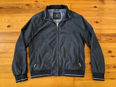 M & S COLLECTION MARKS AND SPENCER MEN'S NAVY BLUE JACKET SIZE M