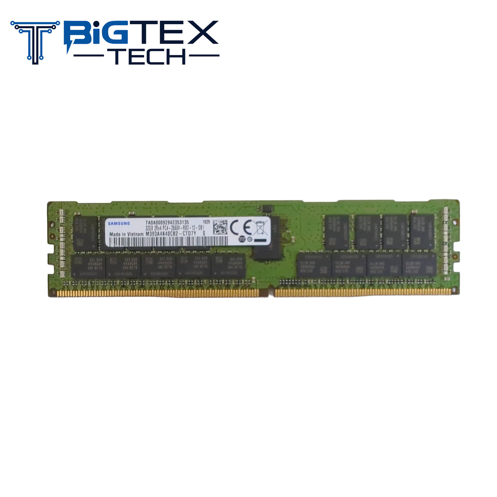 как выглядит Samsung 32GB DDR4-2666MHz ECC Registered RDIMM Server RAM M393A4K40CB2-CTD7Y фото