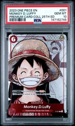 Monkey D. Luffy P-001 Premium Card Collection 25th Edition Promo Foil