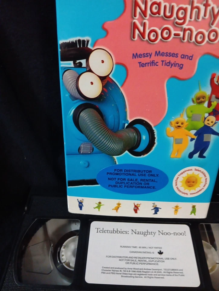 Teletubbies Naughty Noo Noo VHS 2005 PBS Kids Rare Promo EXCELLENT TESTED FAST S - Image 4 of 4