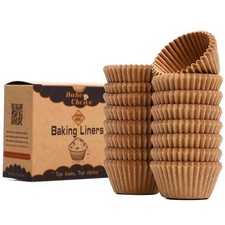 Non-Stick 400pcs Mini Cupcake Liners for Baking, Natural parchment mini muffin l