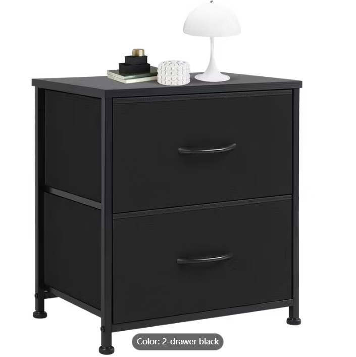 2 Dresser for Bedroom, Tower Organizer Unit, Chest of Drawers with Wooden Top