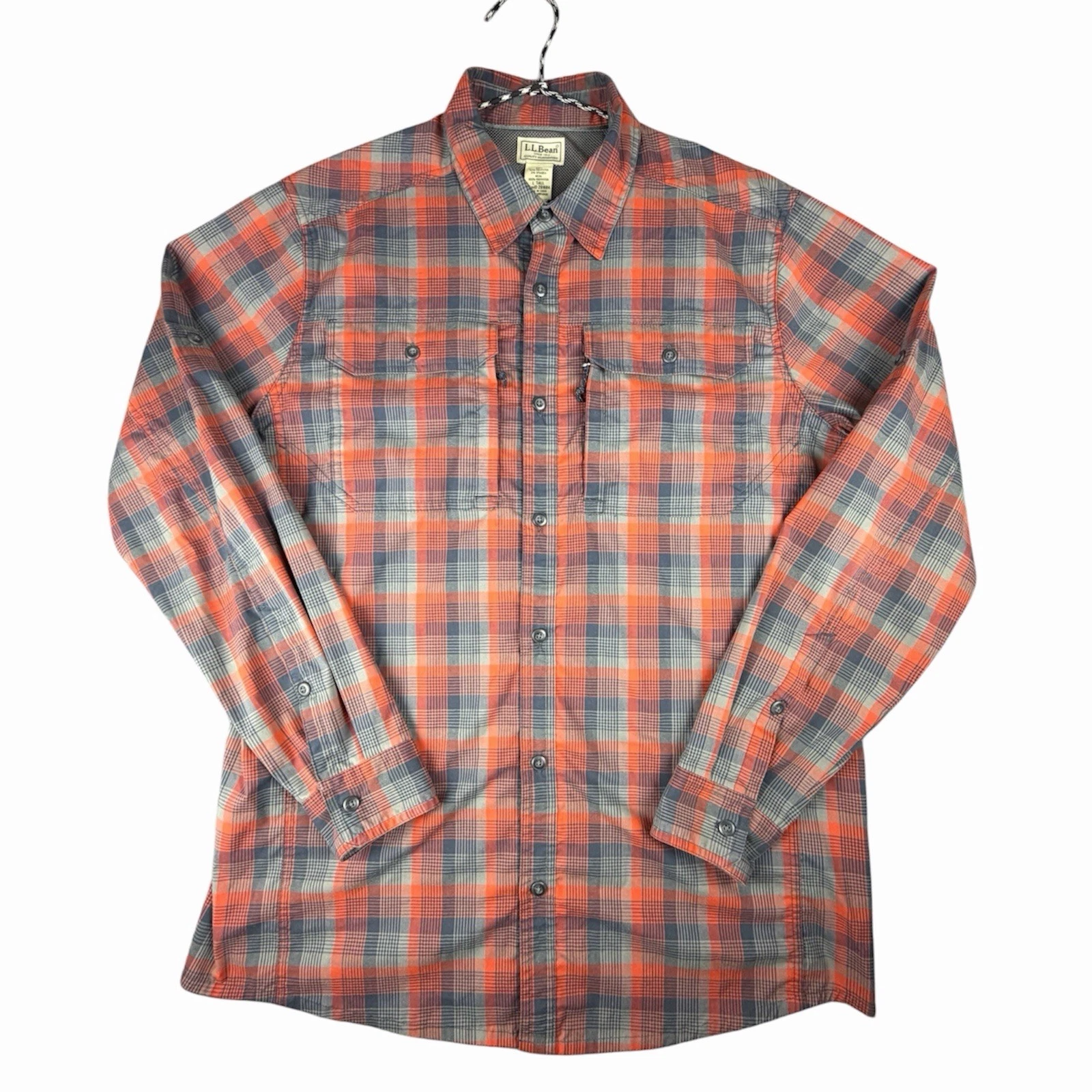 L.L. Bean Men's Plaid Cresta Trail Hiking Fishing Shirt, Chest Zip Up Pockets LT
Opens in a new wind