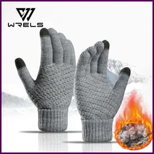 Women Men Warm Winter Touch Screen Gloves Stretch Classical Knit Mittens Woo