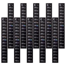 10 Pcs Traditional Digital Thermometer Stick On Aquarium Measurement