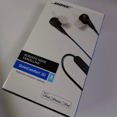 BOSE QuietComfort 20 Noise Cancelling In-Ear Headphones Black | eBay