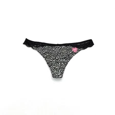 Y2K Victoria’s Secret PINK Medium Lace Back Low Rise Thong Panties Cheetah Rare
