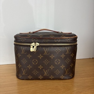 Louis Vuitton Nice Vanity Case BB Brown Canvas Large Size