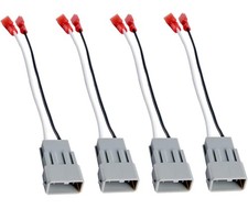 72-7800 2 Pairs 4 Pack Car Speaker Connector Harnesses for with 1990-Up Hon...