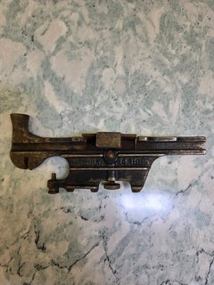 Antique William H Dressureau combo tool for setting cross cut saws