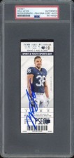 Will Levis Autographed NCAA College Debut Ticket Stub 8/31/2019 Signed PSA Auto