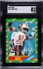 1986 Topps #161 Jerry Rice ROOKIE RC SGC 8 LOOKS FLAWLESS GORGEOUS HOF 49ers