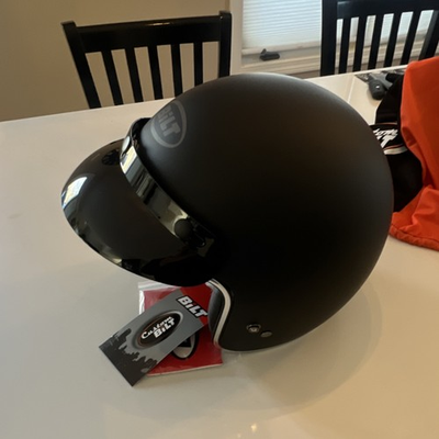 #ad #ad New Custom BILT Motorcycle Helmet ..Never Worn With Tags And Original Box Size M $34.50