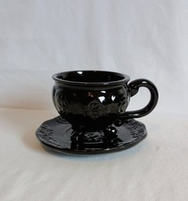 KILLSTAR Daemon Black Teacup with Saucer, Got...