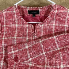 Talbots TWISTED WINDOWPANE Preppy Classic Old Money Tweed Blazer Easter Spring 4