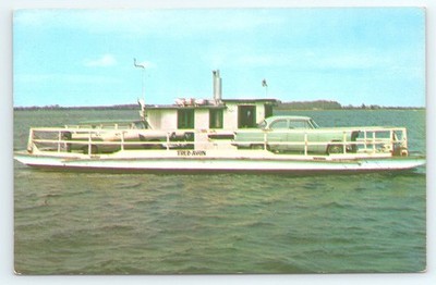 Postcard The Ferry Tred Avon Oxford Maryland