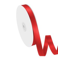 Red Satin Ribbon 5/8 Inch 100 Yards Gift Wrapping DIY Craft Bows Flower