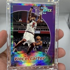 1999-00 Skybox Apex Xtra Vince Carter #23X /50 Toronto Raptors Rare SSP