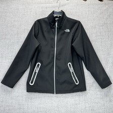 The North Face Apex Bionic Jacket Mens Medium Black Full Zip Casual Reflective