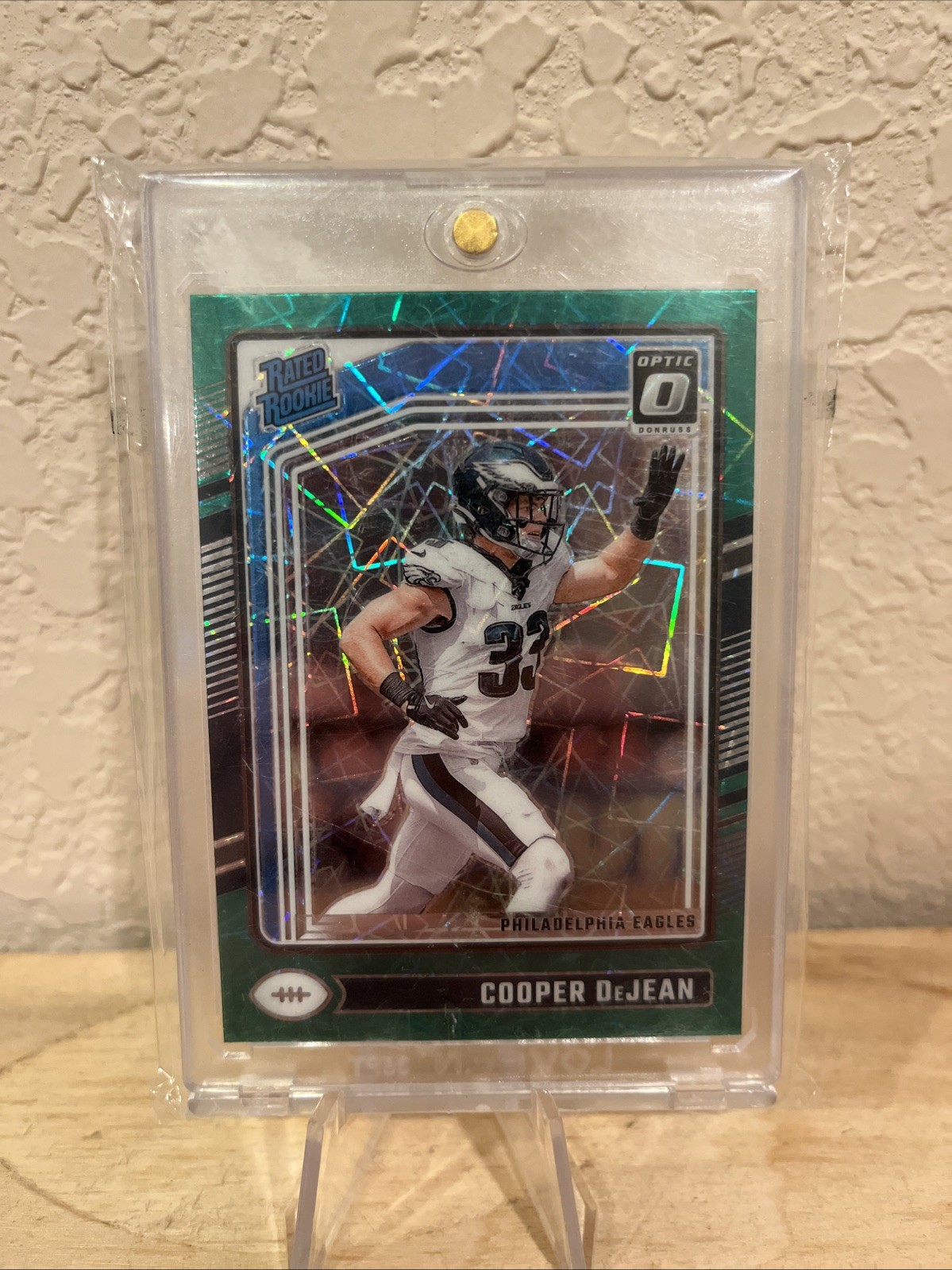 2024 Panini Donruss Optic - Rated Rookie Cooper DeJean #221 Green Velocity Prizm
