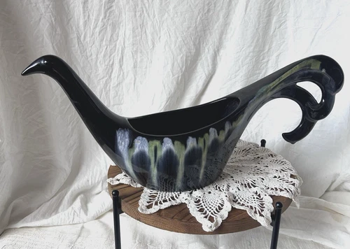 HTF VINTAGE ROYAL HAEGER BIRD PLANTER DRIP GLAZE 19" LONG 1960'S MCM NO FLAWS